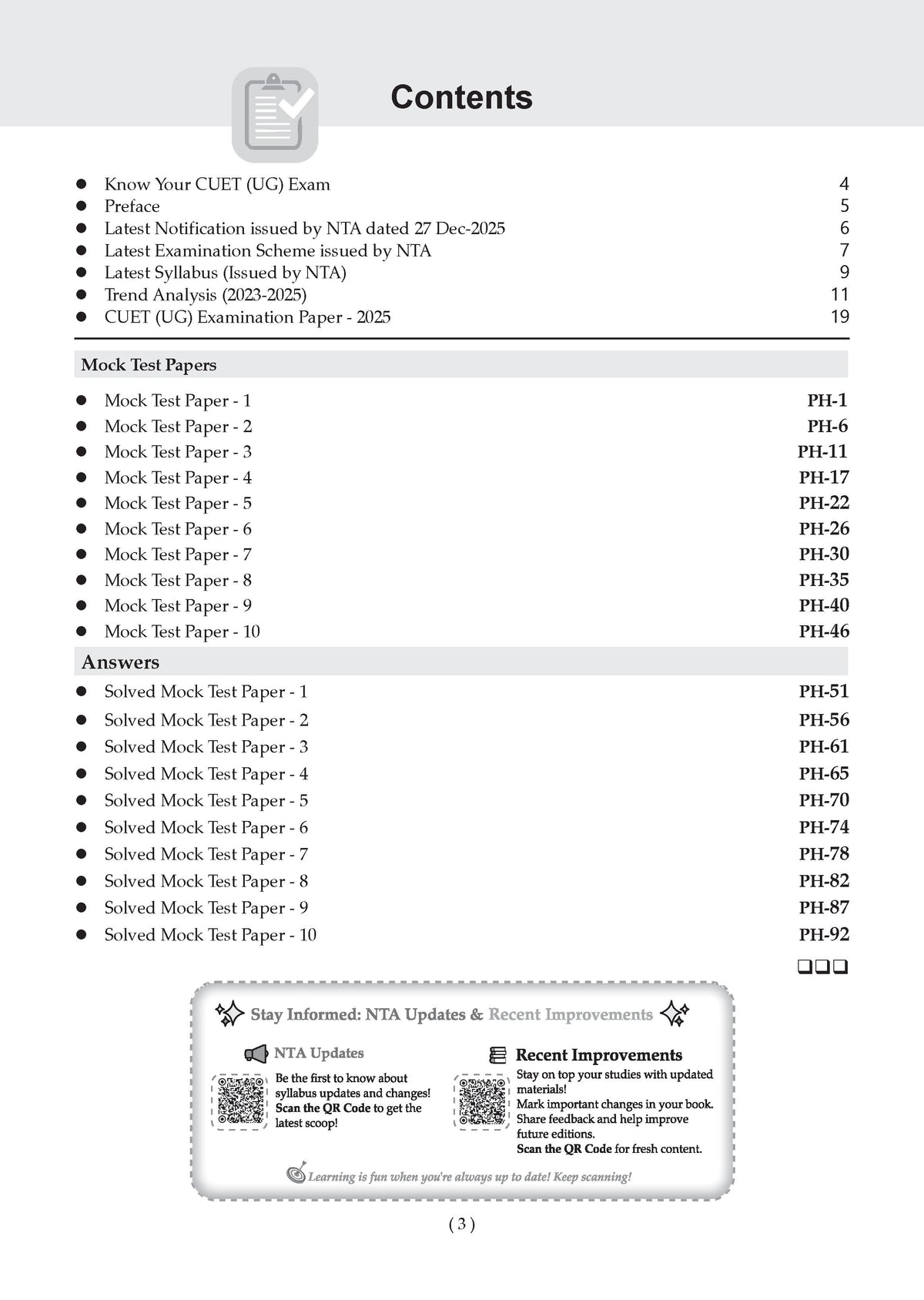 NTA CUET (UG) 10 Mock Test Papers Physics For 2026 Exam (Section-II) (as per latest 27 Dec., notification) | 550+ MCQs for Practice | Includes 2025 Paper- fully solved | With Oswaal AI