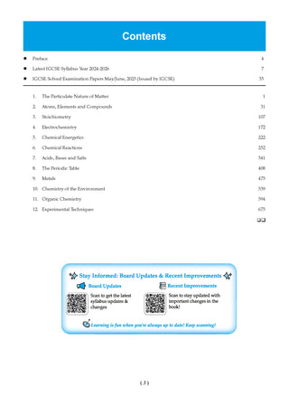 IGCSE Question Bank Chemistry (0620) Chapter-wise & Topic-wise Solved Papers For 2026 Exam (Core & Extended – Paper 1, 2, 3 & 4)