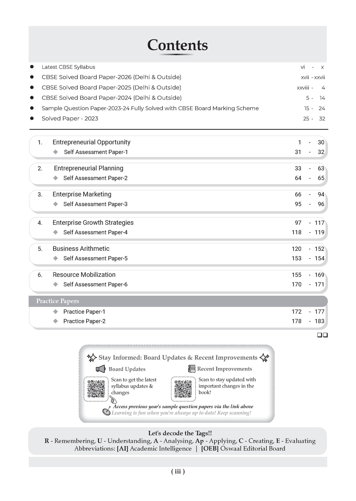 CBSE Class 12 Entrepreneurship Question Bank | Chapter & Topic-wise Solved Papers (2017-2026) | Based on Latest Syllabus (April 2026) | Includes 2026 Papers | For 2027 Exam