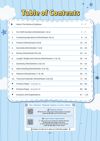 Oswaal One For All Olympiads Workbook Class 3 Maths | Questions for SOF IMO & Other Olympiad Exams 2026 | With Sample Practice Papers & Oswaal.AI