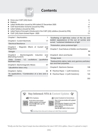 NTA CUET (UG) Chapter-wise Question Bank Physics For 2026 Exam (as per latest 27 Dec., notification) | PYQs & 800+ NCERT aligned MCQs |With Oswaal AI