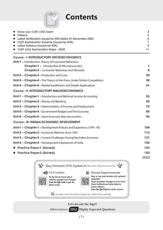 NTA CUET (UG) Chapter-wise Question Bank Economics For 2026 Exam (as per latest 27 Dec., notification) | PYQs & 700+ NCERT aligned MCQs |With Oswaal AI