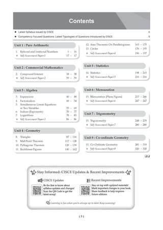ICSE Question Bank Mathematics Class 9 For 2027 Exam | Chapter-wise & Topic-wise Revision Notes | Competency-focused Questions | Aligned with latest Syllabus & Exam Pattern