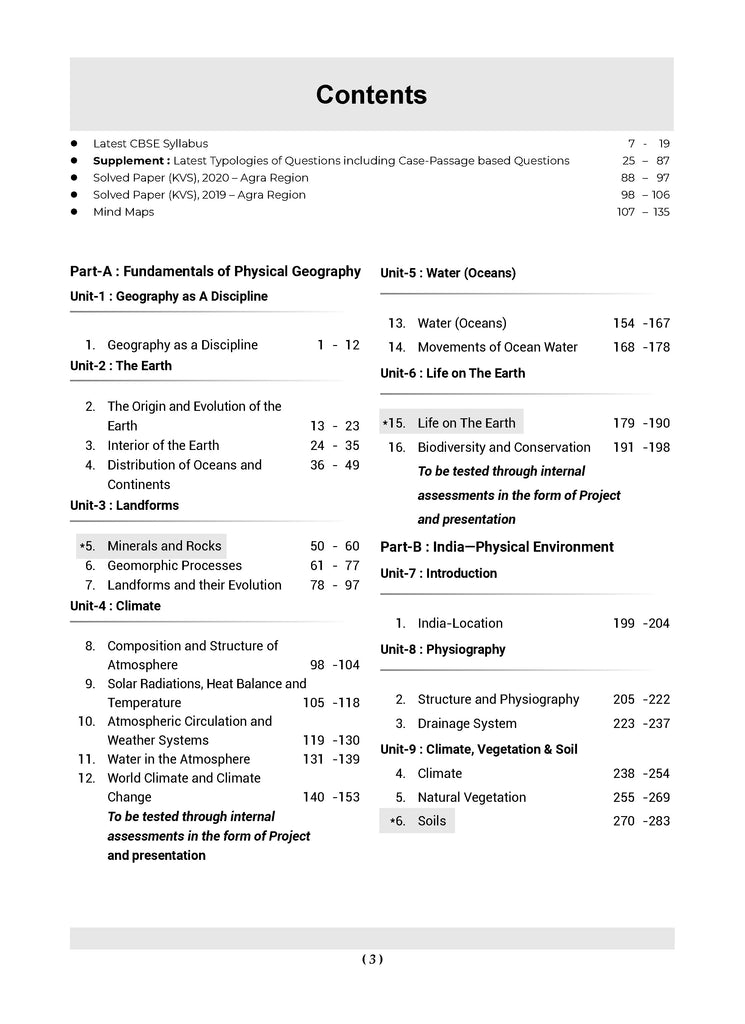 CBSE Question Bank Class 11 Geography For 2026 Exam