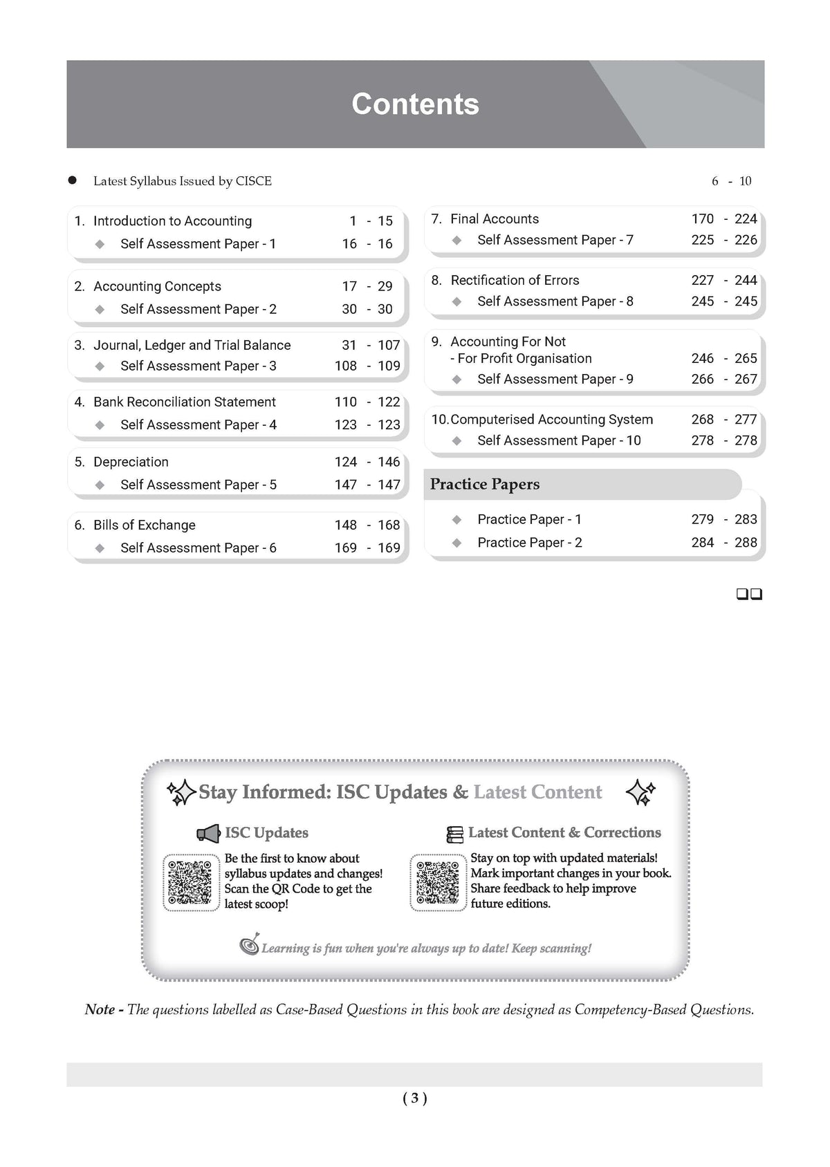 Oswaal Class 11 ISC Accounts Question Bank | Chapter-wise & Topic-wise with Competency Based Questions | For 2027 Exam | Self-Assessment Papers | Revision Notes