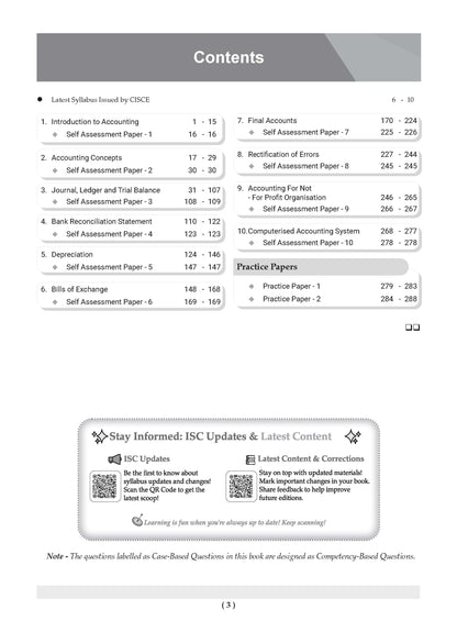 Oswaal Class 11 ISC Accounts Question Bank | Chapter-wise & Topic-wise with Competency Based Questions | For 2027 Exam | Self-Assessment Papers | Revision Notes
