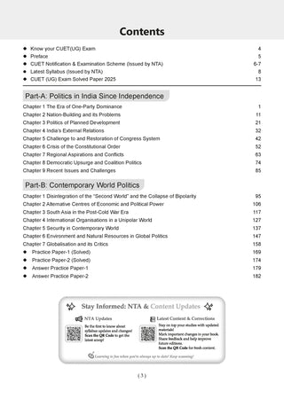 NTA CUET (UG) Chapter-wise Question Bank Political Science For 2026 Exam (as per latest 27 Dec., notification) | PYQs & 800+ NCERT aligned MCQs |With Oswaal AI