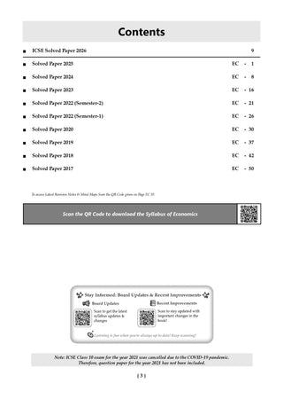 ICSE 10 Previous Years' Solved papers | Year-wise (2017-2026) |Class-10 | Economics | For 2027 Exam | Oswaal AI