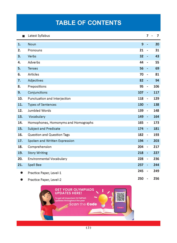 One for All Olympiads Previous Year Solved Papers Class 4 English For 2025 Exam