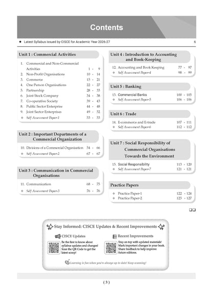ICSE Question Bank Commercial Studies Class 9 For 2027 Exam | Chapter-wise & Topic-wise Revision Notes | Competency-focused Questions | Aligned with latest Syllabus & Exam Pattern