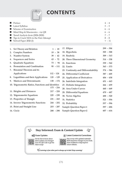 NDA/NA Mathematics 13 Years' Chapter-wise & Topic-wise Solved Papers English Medium | 2014-2026 | Includes 2026 Paper-I | With Oswaal AI | For 2026-27 Exams