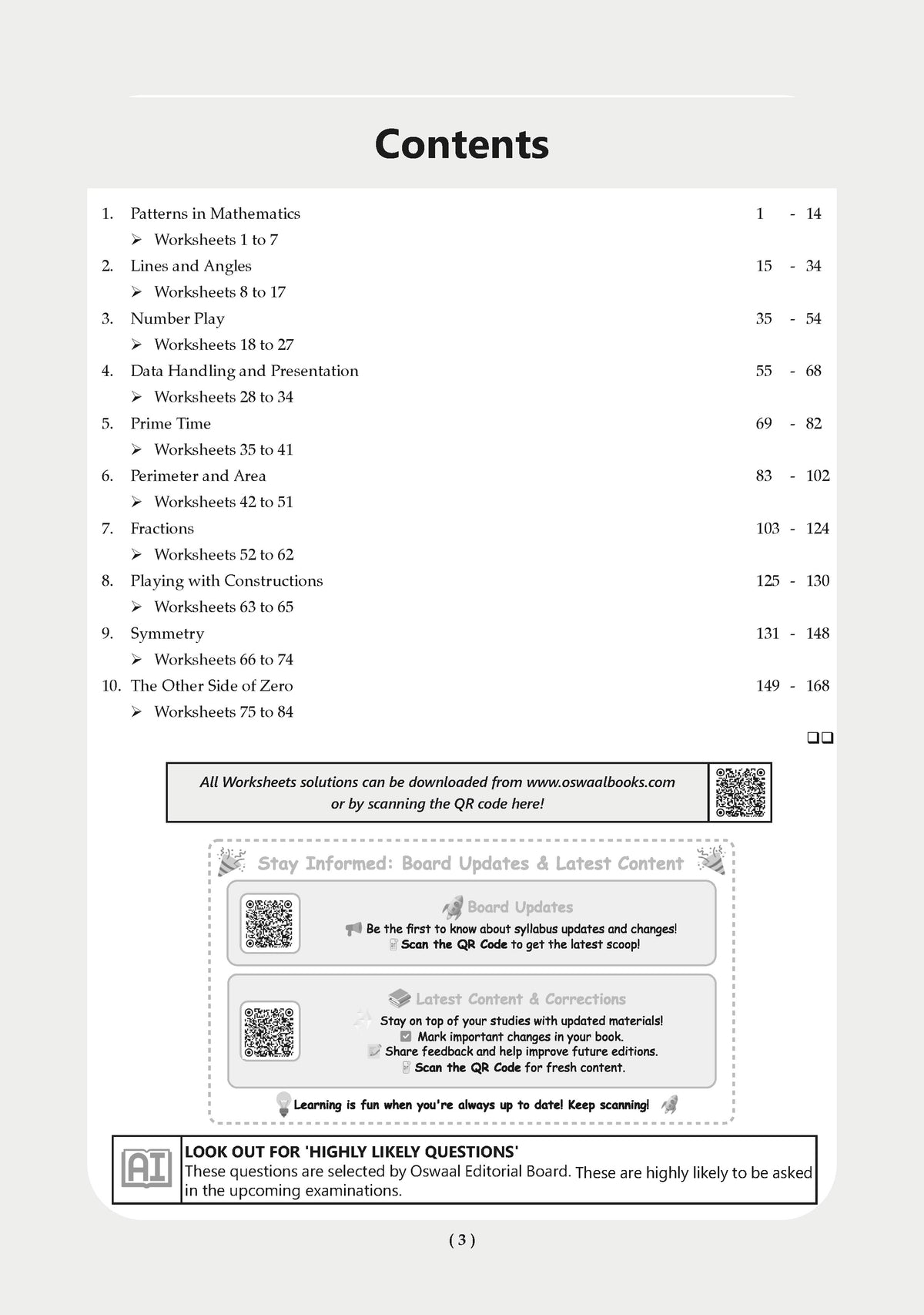 NCERT & CBSE One For All Workbook Class-6 Mathematics (Ganita Prakash) - Oswaal Books