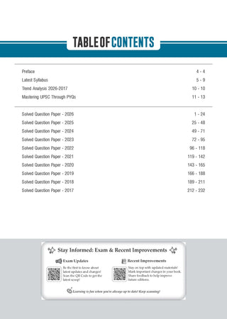 Oswaal UPSC CSE Prelims 10 Years Solved Papers | GS Paper 2 |CSAT | Year-wise 2017–2026 | Official Answer Keys | 10-Year Trend Analysis | For 2027 Exam