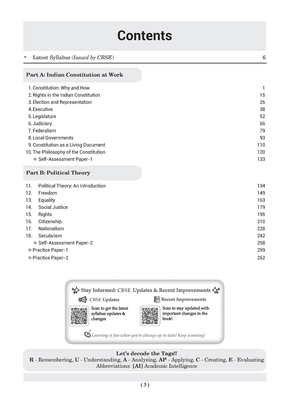 CBSE Class 11 Political Science Question Bank | Chapter & Topic-wise Solved Papers (2017-2026) | Based on Latest Syllabus (April 2026) | Includes 2026 Papers | For 2027 Exam