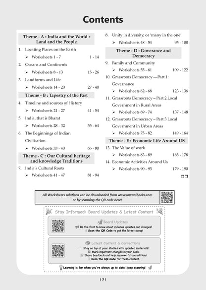 NCERT & CBSE One For All Workbook Class-6 Social Science (Exploring Society India and Beyond) - Oswaal Books