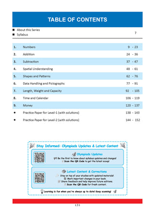 One for All Olympiads | Class 1 Maths, Science, English | Chapter-wise Previous Years' Solved Papers | Prep-Guide With Level 1, 2 & Achievers Section (Set of 3 Books) For 2026 Exam