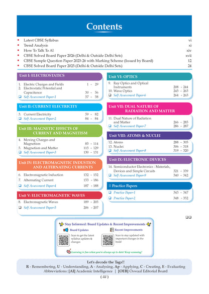 CBSE Class 12 Physics Question Bank | Chapter & Topic-wise Solved Papers (2017-2026) | Based on Latest Syllabus (April 2026) | Includes 2026 Papers | For 2027 Exam