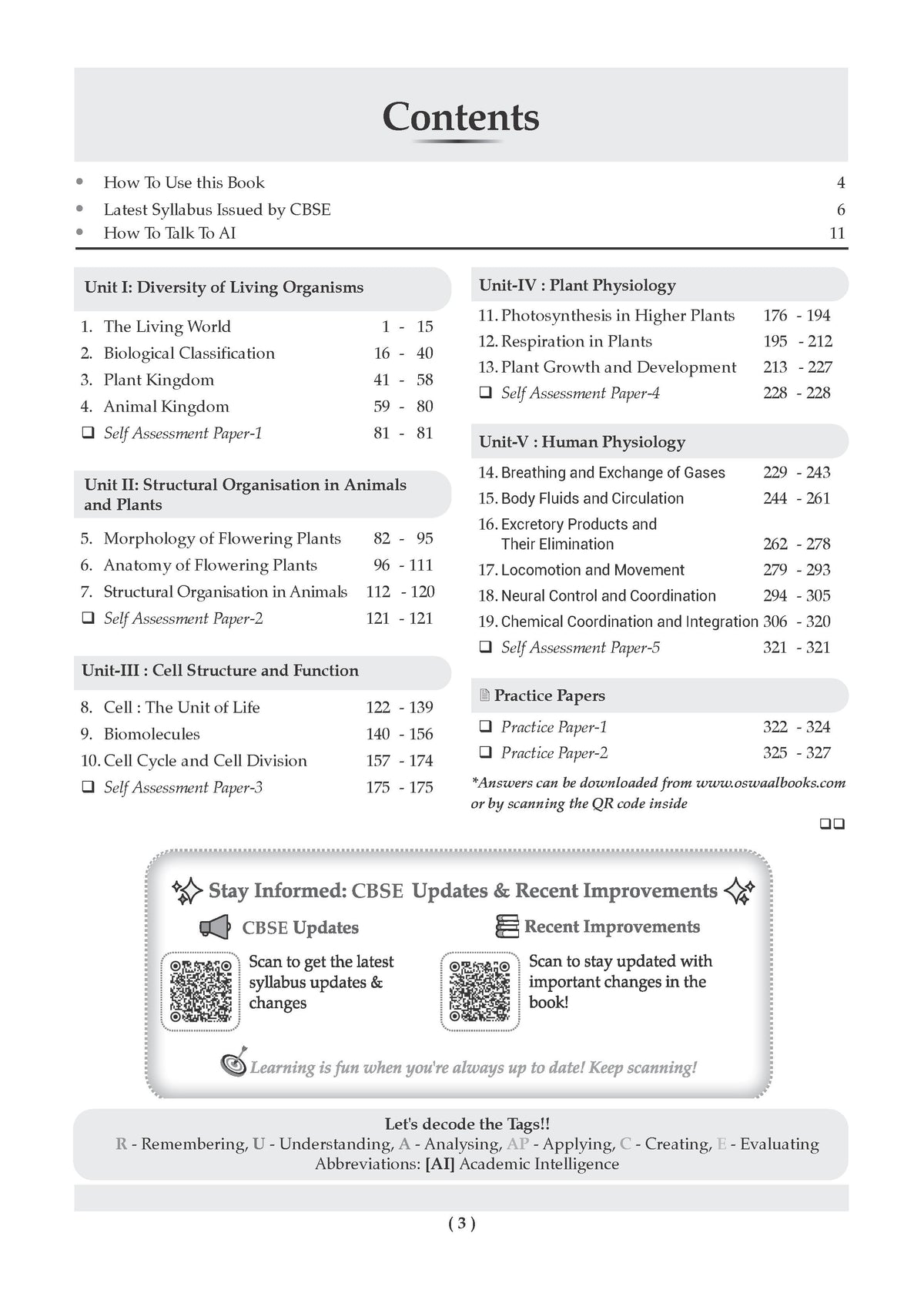 CBSE Class 11 Biology Question Bank | Chapter & Topic-wise Solved Papers (2017-2026) | Based on Latest Syllabus (April 2026) | Includes 2026 Papers | For 2027 Exam