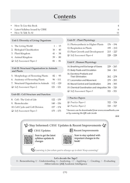 CBSE Class 11 Biology Question Bank | Chapter & Topic-wise Solved Papers (2017-2026) | Based on Latest Syllabus (April 2026) | Includes 2026 Papers | For 2027 Exam