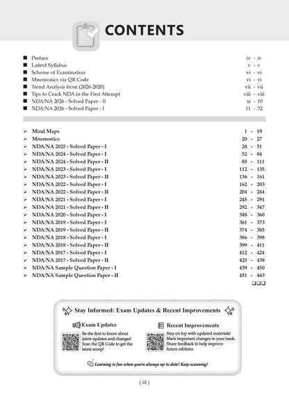 NDANA (National Defence Academy/Naval Academy) 19 Previous Years’ Solved Papers | Yearwise 2017–2026 (I & II) | GAT & Mathematics (Set of 2 Books) | For 2027 Exam | with Oswaal AI