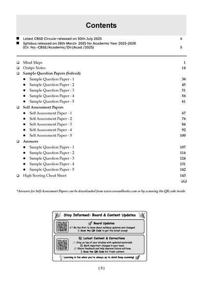 CBSE 10 Sample Question Papers Class 9 Science for 2026 Exam | Strictly as per Latest Syllabus, Recommended by Topper's Includes Solved Papers, Mind Maps, Revision Notes & Competency-Based Qs