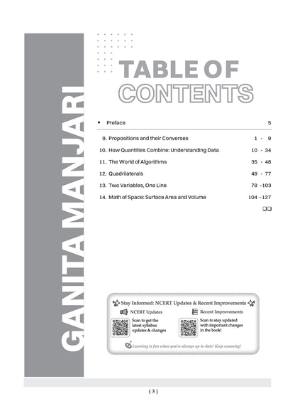 Oswaal CBSE NCERT Class 9 Textbook Solutions Mathematics Part-2 (Ganita Manjari) (Latest NCERT) | Revision Notes, Mind Maps, Solved Intext & Exercise Questions | Oswaal AI