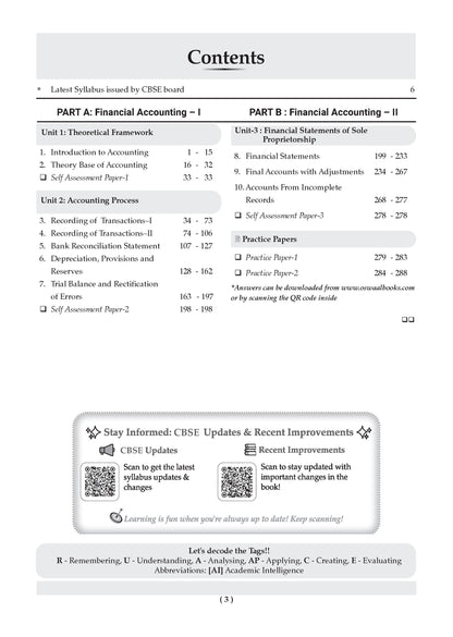 CBSE Class 11 Accountancy Question Bank | Chapter & Topic-wise Solved Papers (2017-2026) | Based on Latest Syllabus (April 2026) | Includes 2026 Papers | For 2027 Exam