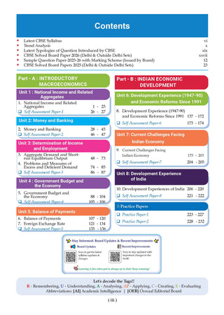 CBSE Class 12  Economics Question Bank | Chapter & Topic-wise Solved Papers (2017–2026) | Based on Latest Syllabus (April 2026) | Includes 2026 Papers | | For 2027 Exam