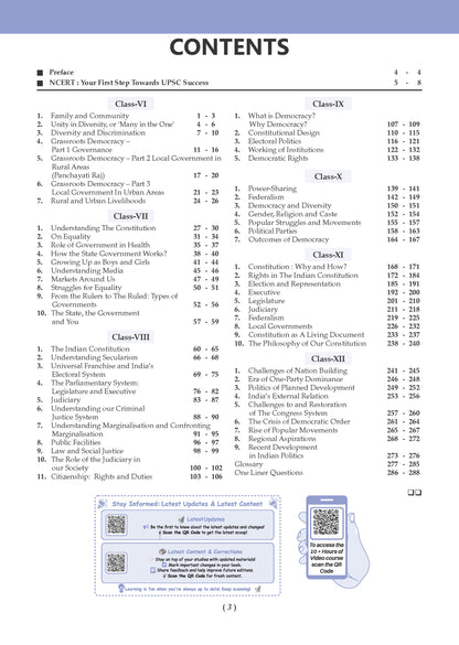 NCERT One For All Book for UPSC & State PSCs | Indian Polity Classes 6-12 (Old & New NCERT Edition) Latest Edition