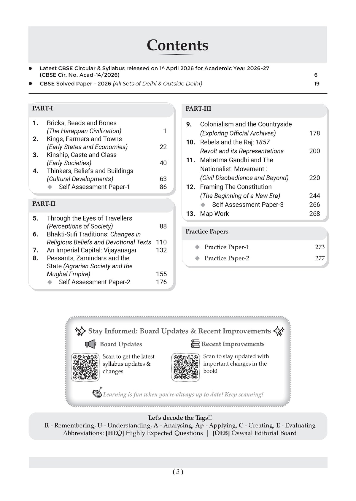 CBSE Class 12 History Question Bank | Chapter & Topic-wise Solved Papers (2017-2026) | Based on Latest Syllabus (April 2026) | Includes 2026 Papers | For 2027 Exam