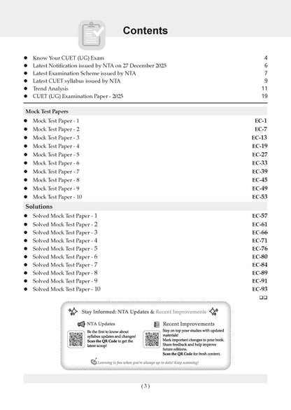 Oswaal NTA CUET (UG) 10 Mock Test Papers Economics For 2026 Exam (Section-II) (as per latest 27 Dec., notification) | 500+ MCQs for Practice | Includes 2025 Paper- fully solved | With Oswaal AI