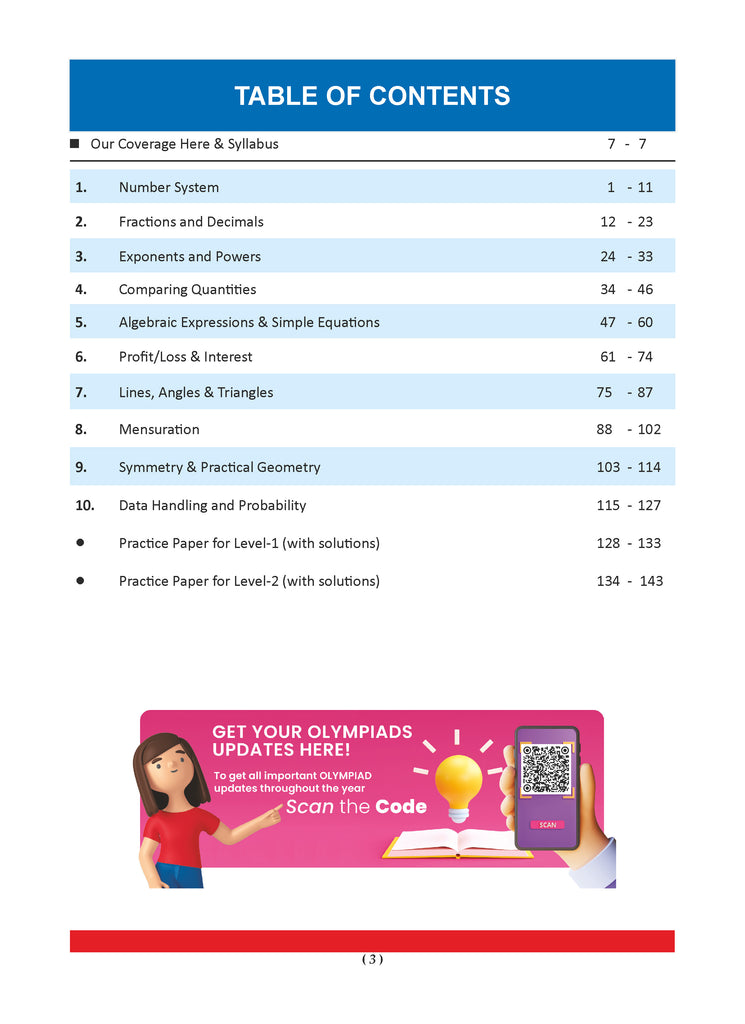 One for All Olympiads Previous Year Solved Papers Class 8 Mathematics For 2025 Exam