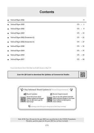 ICSE 10 Previous Years' Solved papers | Year-wise (2017-2026) |Class-10 | Commercial Studies | For 2027 Exam | Oswaal AI