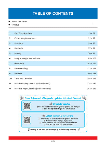 One For All Olympiad Chapter-wise Previous Years' Solved Papers, Prep-Guide Class 3 (Set of 6 Books) Maths, English, Science, Reasoning, Cyber & General Knowledge (For 2026 Exam)