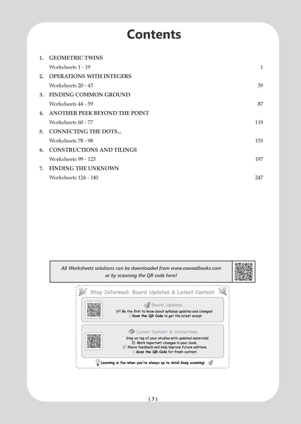 Oswaal One For All Workbook Class 7 Mathematics Part-2 | NCERT & CBSE | Latest Ganita Prakash | NCF Compliant | Competency-Based Assessment, Concept Mastery & Exam Practice