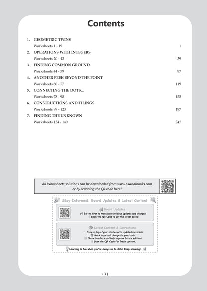 Oswaal One For All Workbook Class 7 Mathematics Part-2 | NCERT & CBSE | Latest Ganita Prakash | NCF Compliant | Competency-Based Assessment, Concept Mastery & Exam Practice