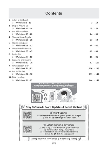 NCERT Mathematics Joyful Textbook and Workbook For Class 2 | Updated NCERT Pattern | Includes Mind Maps & Revision notes | Teachers Manual (Set of 2 Books)