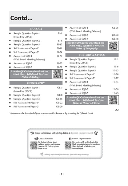ICSE | 40 Combined Sample Question Papers | Class 10 | For 2027 Exam | Includes–Specimen Paper 2027 |With Revision Notes, Mind Maps | With Oswaal AI