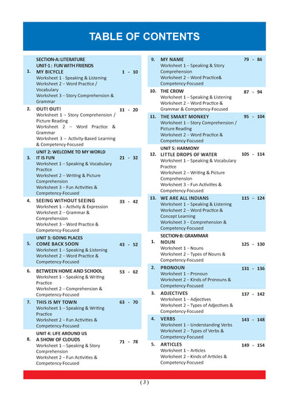 Oswaal One for All Workbook Class 2 English | 45+ Concept-wise Perforated Worksheets | Based on NCERT Mridang | NEP 2020 & NCF 2023 Aligned | For CBSE & State Boards | Builds Concept Clarity & Scientific Skills