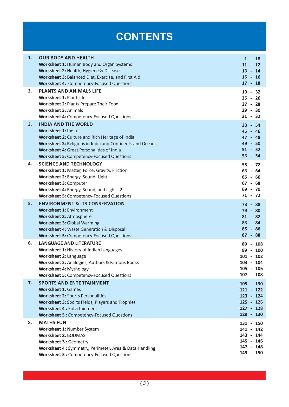 One for All Workbook Class 5 General Knowledge | 45+ Concept-wise Perforated Worksheets | NEP 2020 & NCF 2023 Aligned | For CBSE & State Boards | Builds Concept Clarity & Scientific Skills