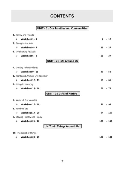 Oswaal Workbook Based on NCERT Textbook Our Wondrous World (World Around Us) Class 3 | With Practice Worksheets and Activity Based Questions | For Exam 2026-27 | As per NCF and NEP