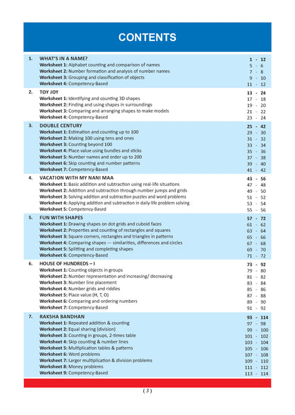 One for All Workbook Class 3 Mathematics | 70+ Concept-wise Perforated Worksheets | Based on NCERT Maths Mela | NEP 2020 & NCF 2023 Aligned | For CBSE & State Boards | Builds Concept Clarity & Scientific Skills