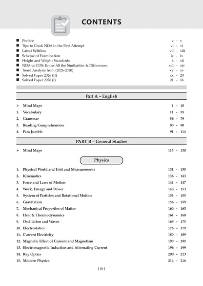 NDA/NA 13 Years' Chapter-wise & Topic-wise Solved Papers | General Ability Test (GS & English) | 2014–2026 (I & II) | For 2027 Exam | with Oswaal AI