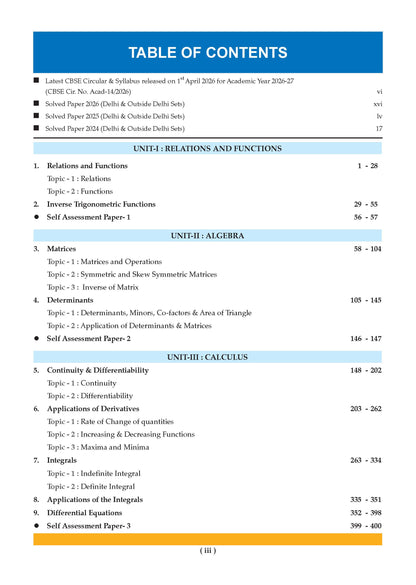 Oswaal CBSE & NCERT One for All Class 12 Mathematics (For 2027 Exam)