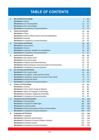 One for All Workbook Class 3 General Knowledge | 50+ Concept-wise Perforated Worksheets | NEP 2020 & NCF 2023 Aligned | For CBSE & State Boards | Builds Concept Clarity & Scientific Skills