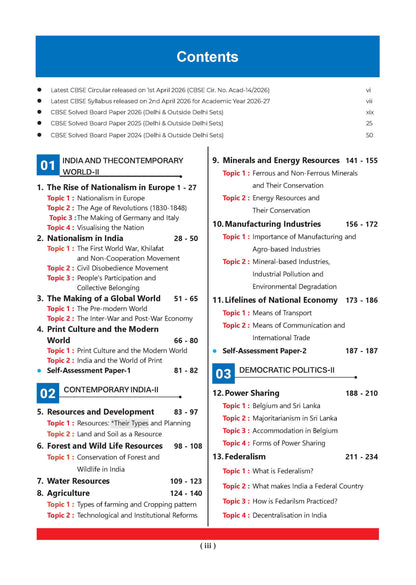 CBSE & NCERT One for All Class 10 Social Science (For 2027 Exam)
