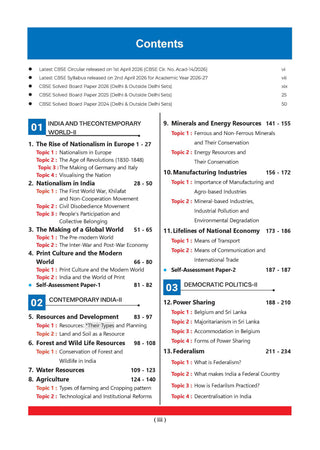 CBSE & NCERT One for All Class 10 | Social Science | Based on Latest Syllabus (April 2026) |NCERT & Competency-based questions| For 2027 Exam | With Oswaal AI