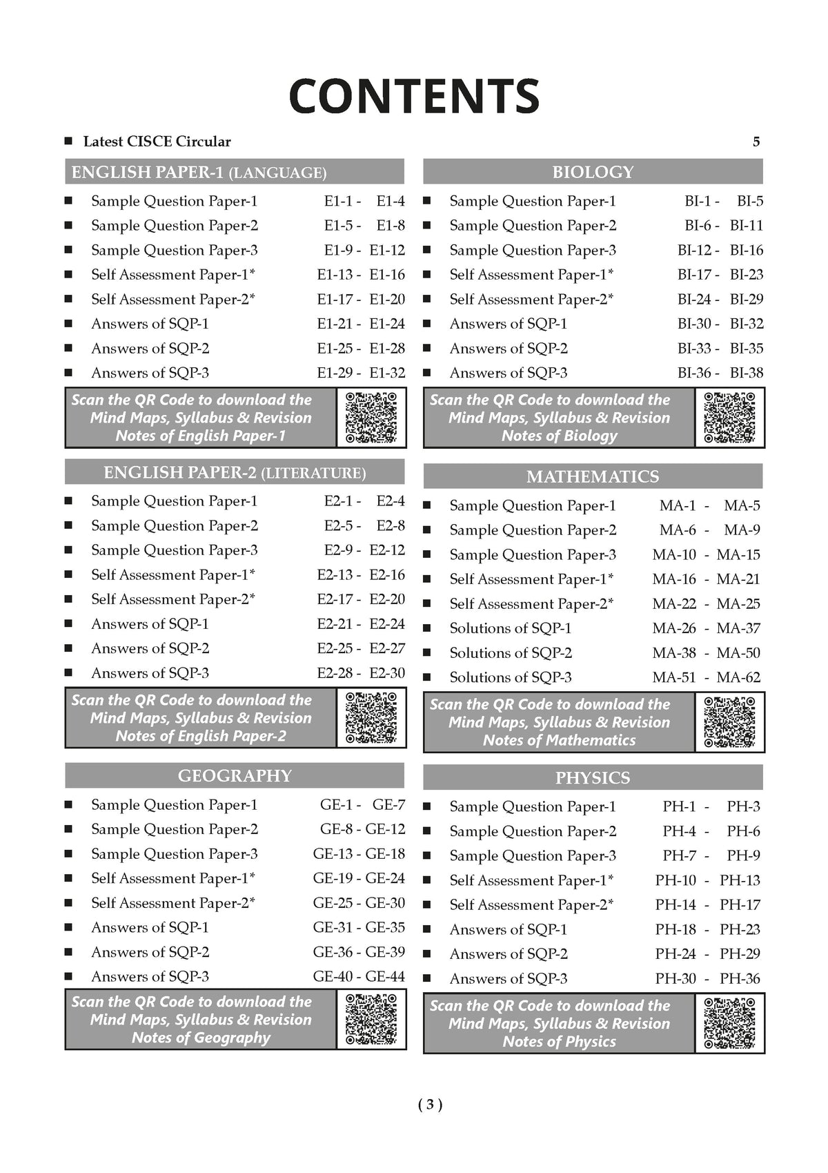 ICSE 40 Combined Sample Question Papers Class 9 (English Paper-1,English Paper-2,Physics,Chemistry, Mathematics,History & Civics, Biology & Geography)