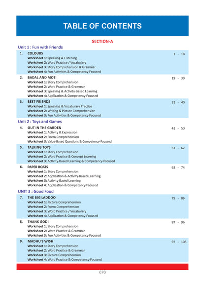 One for All Workbook Class 3 English | 70+ Concept-wise Perforated Worksheets | Based on NCERT Santoor | NEP 2020 & NCF 2023 Aligned | For CBSE & State Boards | Builds Concept Clarity & Scientific Skills