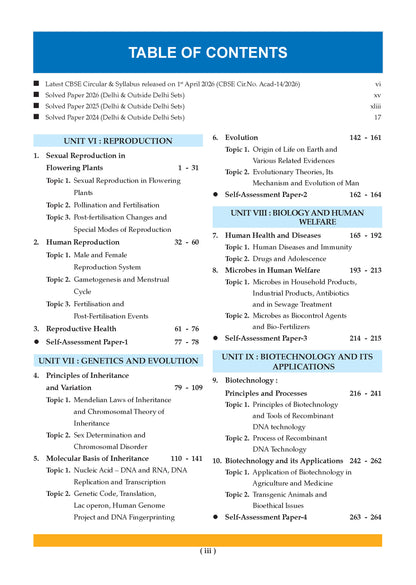 Oswaal CBSE & NCERT One for All Class 12 Biology (For 2027 Exam)